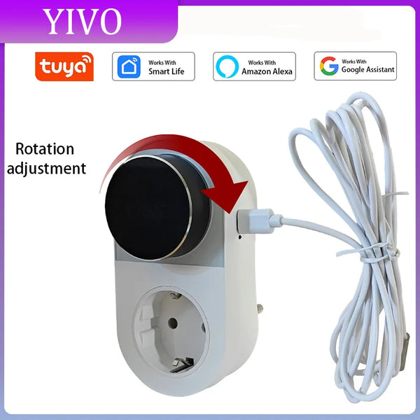 Smart WiFi Thermostat Plug With LED Display App Control Programmable Temperature Controller Socket For Heating Cooling Devices